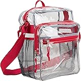 EastsportClear Bag Stadium Approved Events Transparent Crossbody Shoulder Messenger for Travel Beach Work Concert College