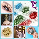 Lubibi Glitter Tattoo Kit Kids Mermaid Temporary Tattoos 12 Colors Glitter view 5