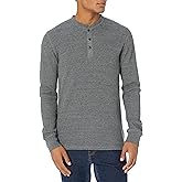 Amazon Essentials Henley Long Sleeve Shirts for Men, Regular-Fit Waffle