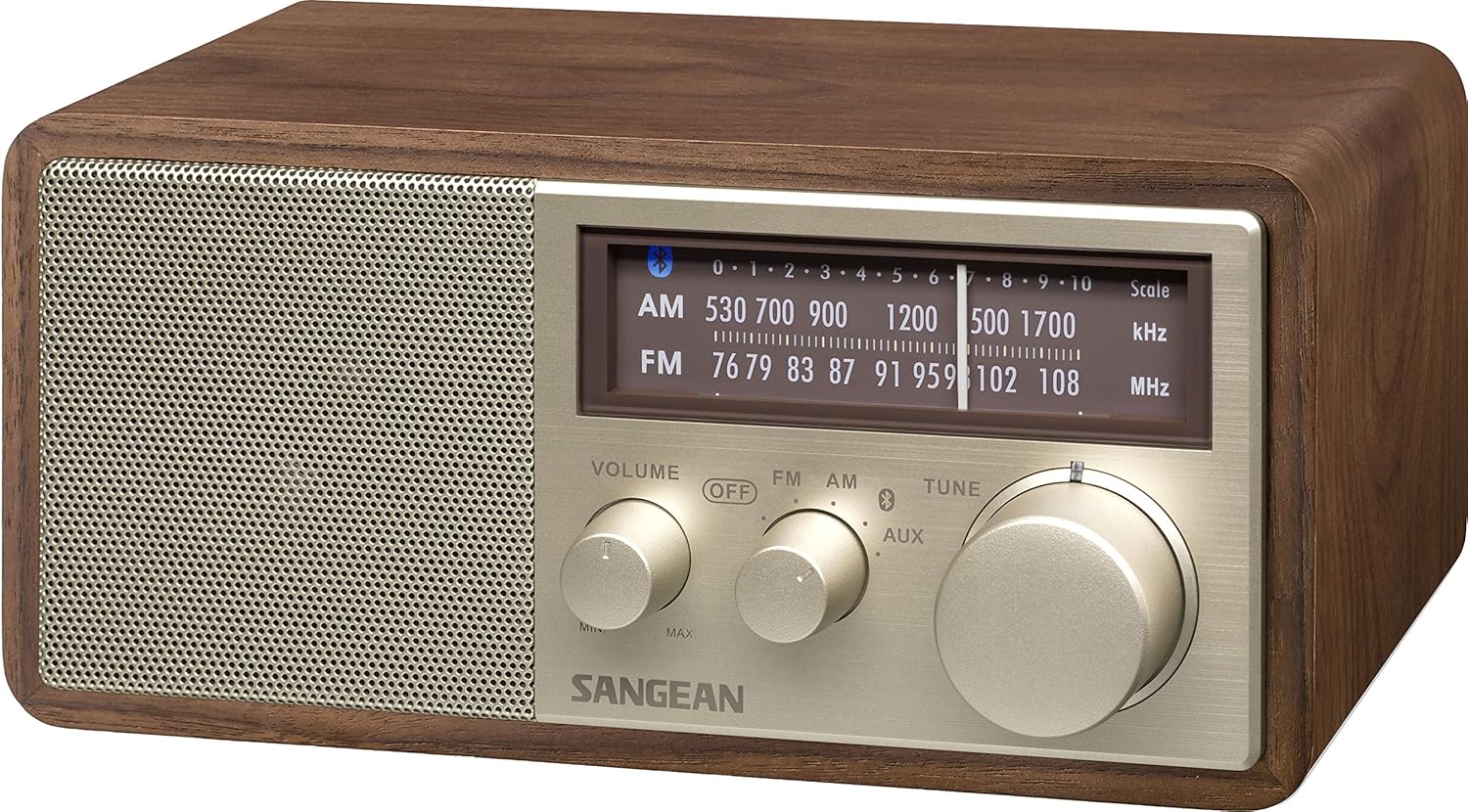 Amazon Sangean Fm Amラジオ対応 ブルートゥーススピーカー ウォールナット Wr 302 Bluetooth対応 Sangean ポータブルオーディオ