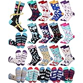 Breathffy 12 Pairs Nurse Compression Socks for Women 15-25 Mmhg Nurse Appreciation Gifts Bulk for Medical Assistant Doctors Gifts