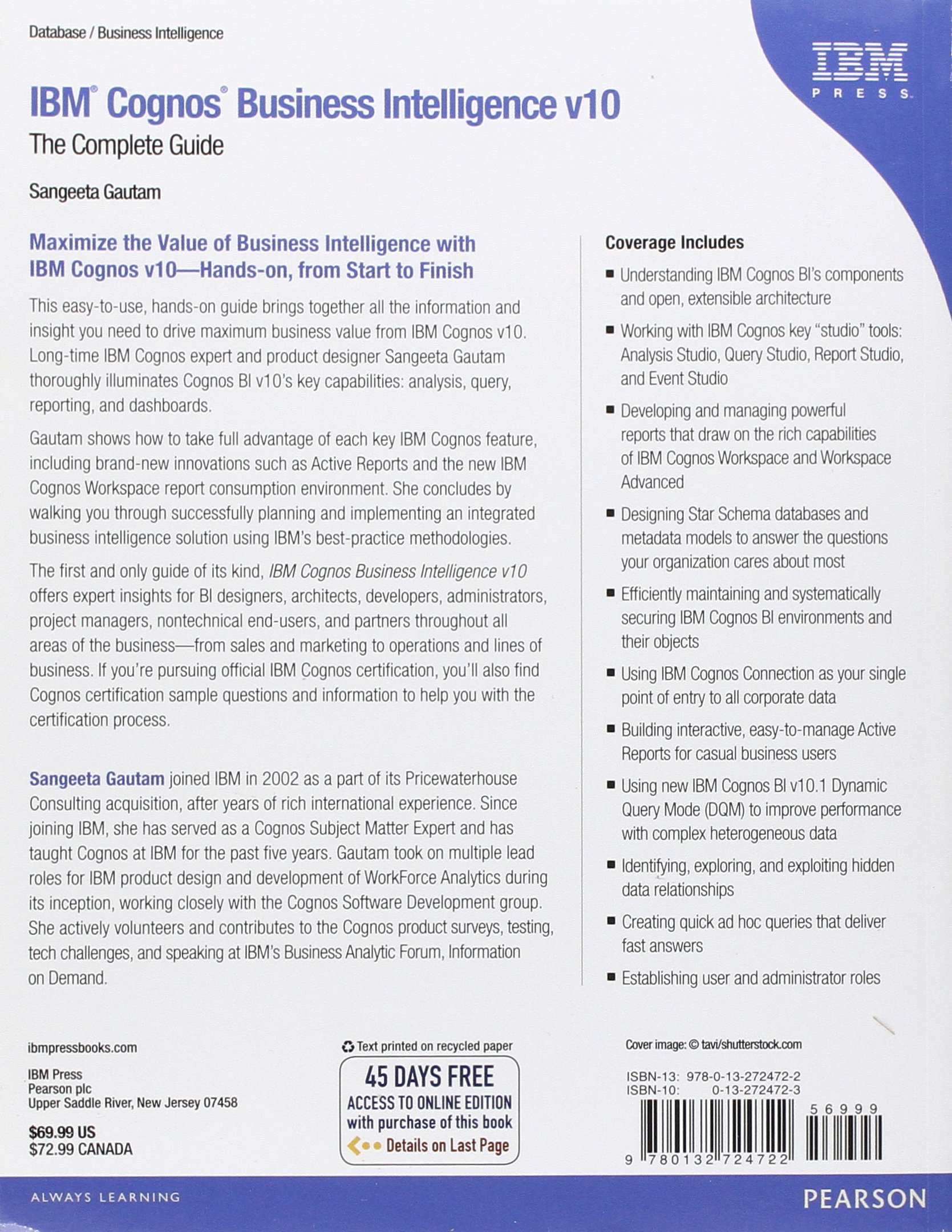 Ibm Cognos Business Intelligence V10 The Complete Guide