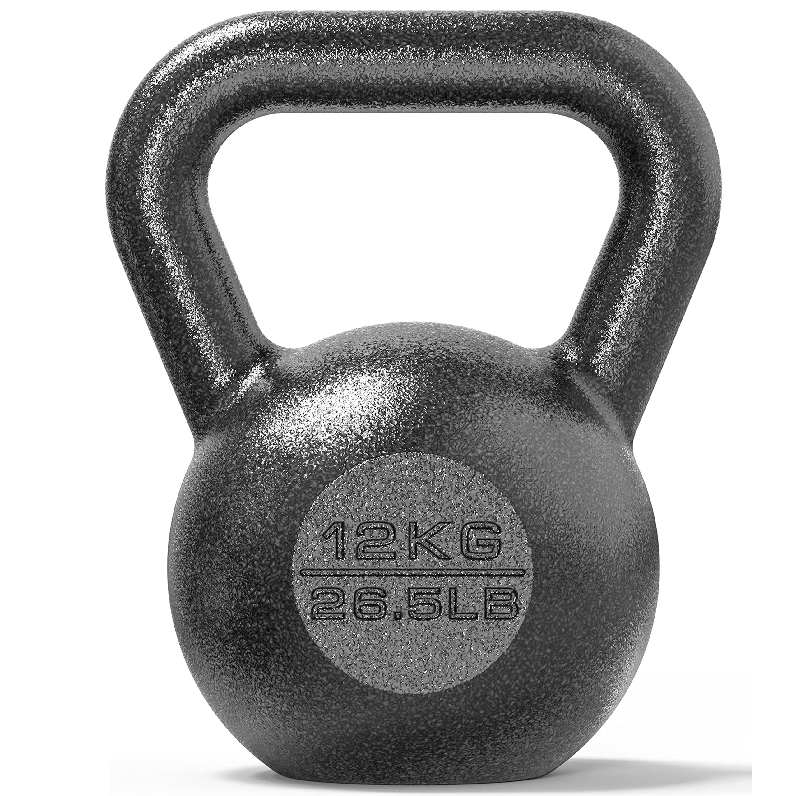 PROIRON Cast Iron kettlebell Weight for Home Gym Fitness & Weight Training (4KG-24KG)(1 x 12KG)