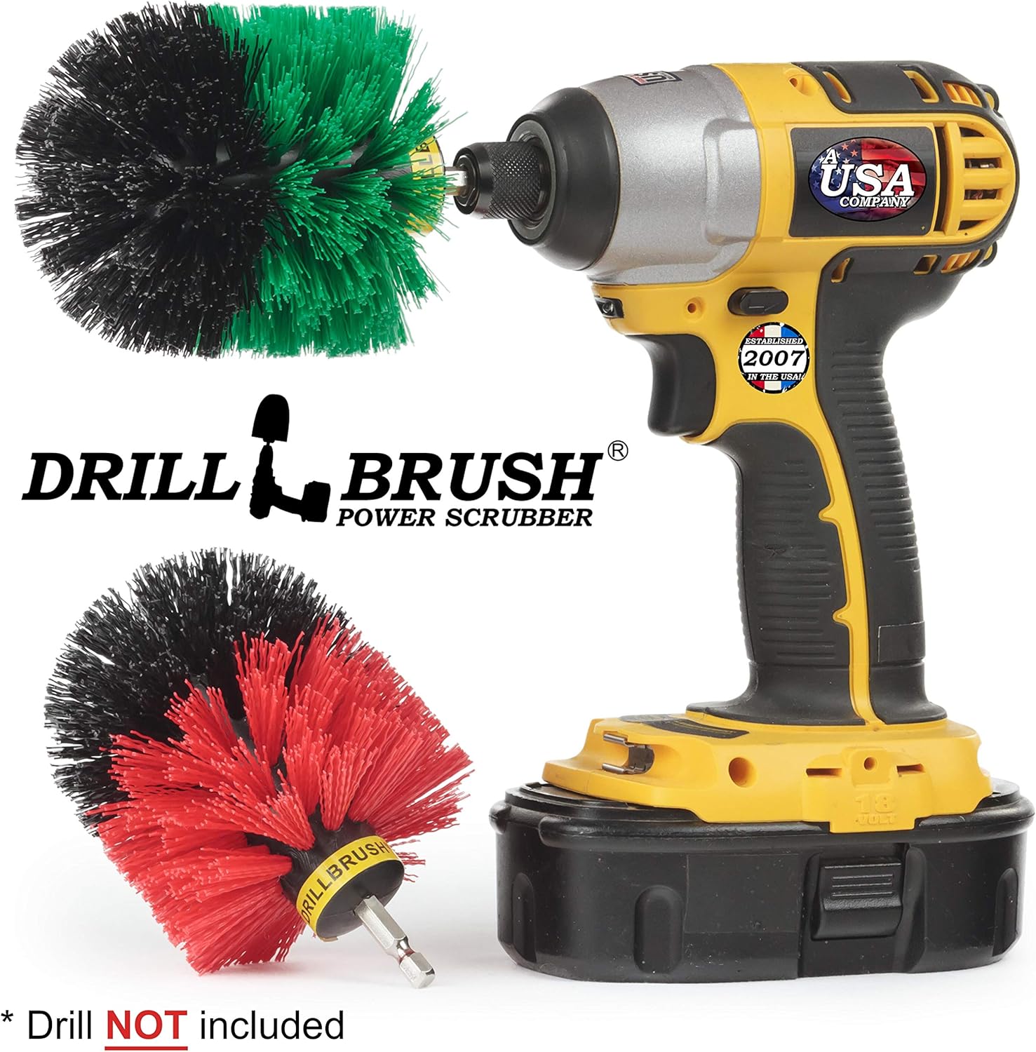 Cleaning Supplies, Indoor/Outdoor Drill Brush Power Scrubber Kit, Kitchen Accessories, Grout Cleaner, Cast Iron Skillet - Image 5