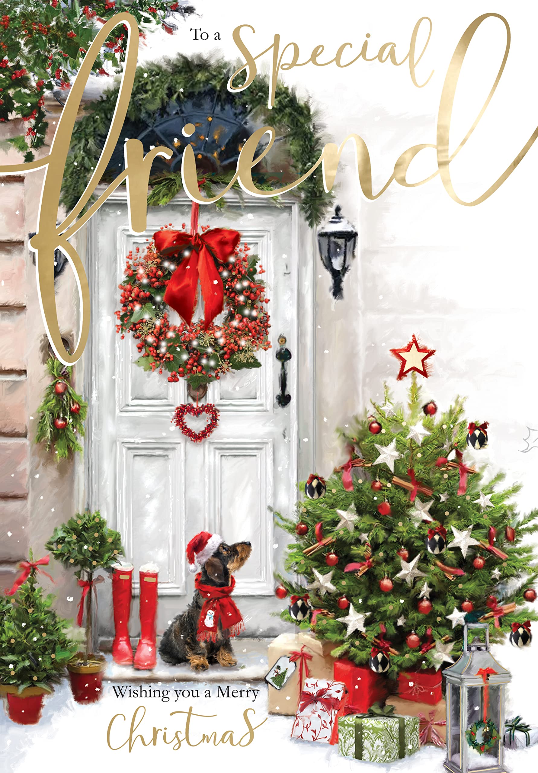 Special Friend Singing Musical Christmas Card Xmas Sound Of Christmas Range XSING015