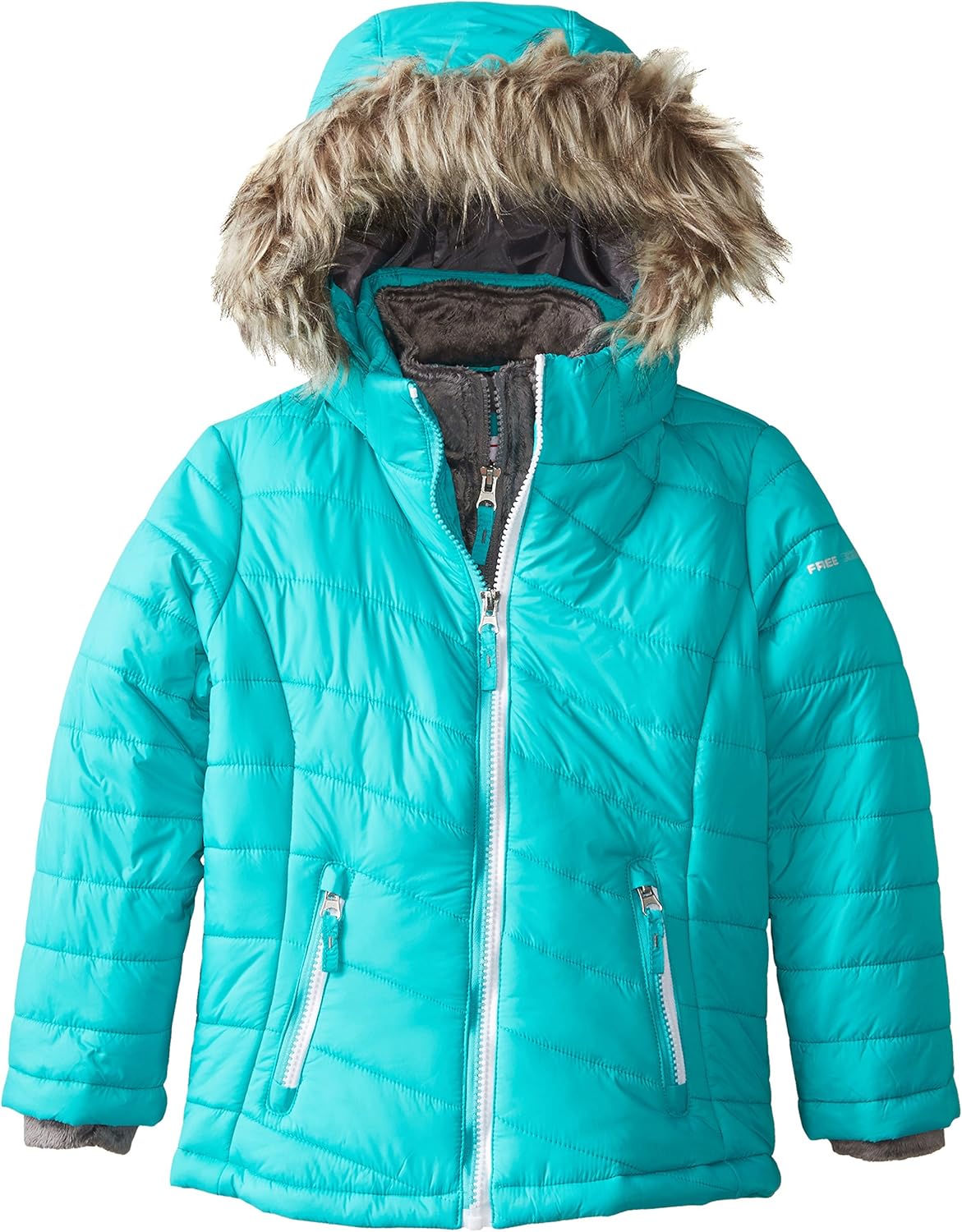 Free Country Little Girls' Wave Quilted Winter Coat Clothing