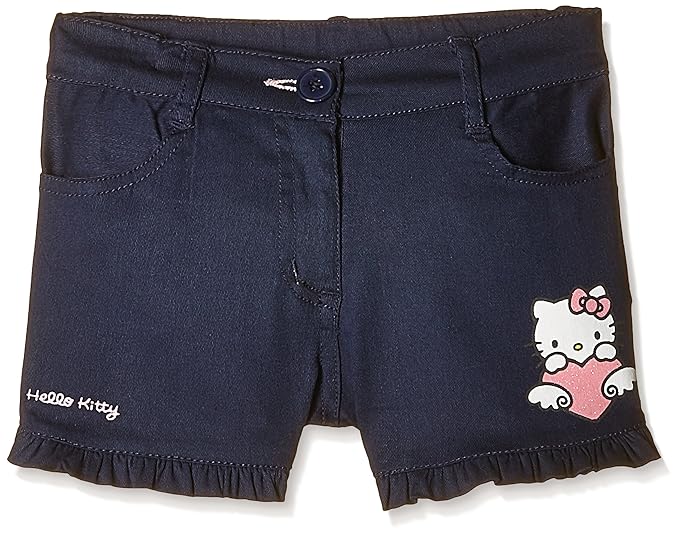 Buy Hello Kitty Girls' Shorts (HT0ESH1014_Navy Blue_34 Years) at Amazon.in