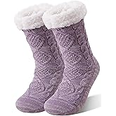 EBMORE Slipper Fuzzy Socks for Women Fluffy Cozy Cabin Winter Warm Soft Fleece Comfy Thick Socks with Grips