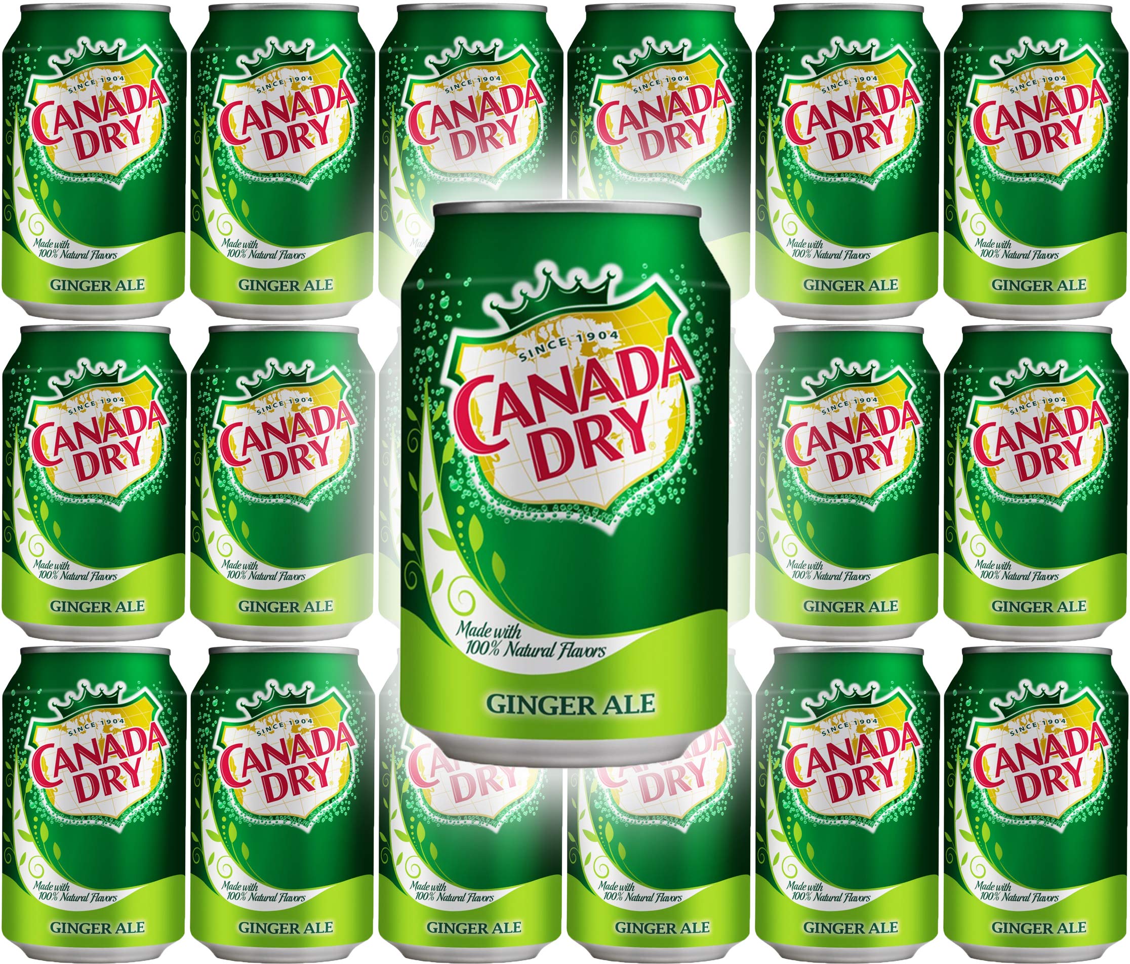 Canada Dry Ginger Ale, 12oz Can (Pack of 18, Total of 216 Oz)