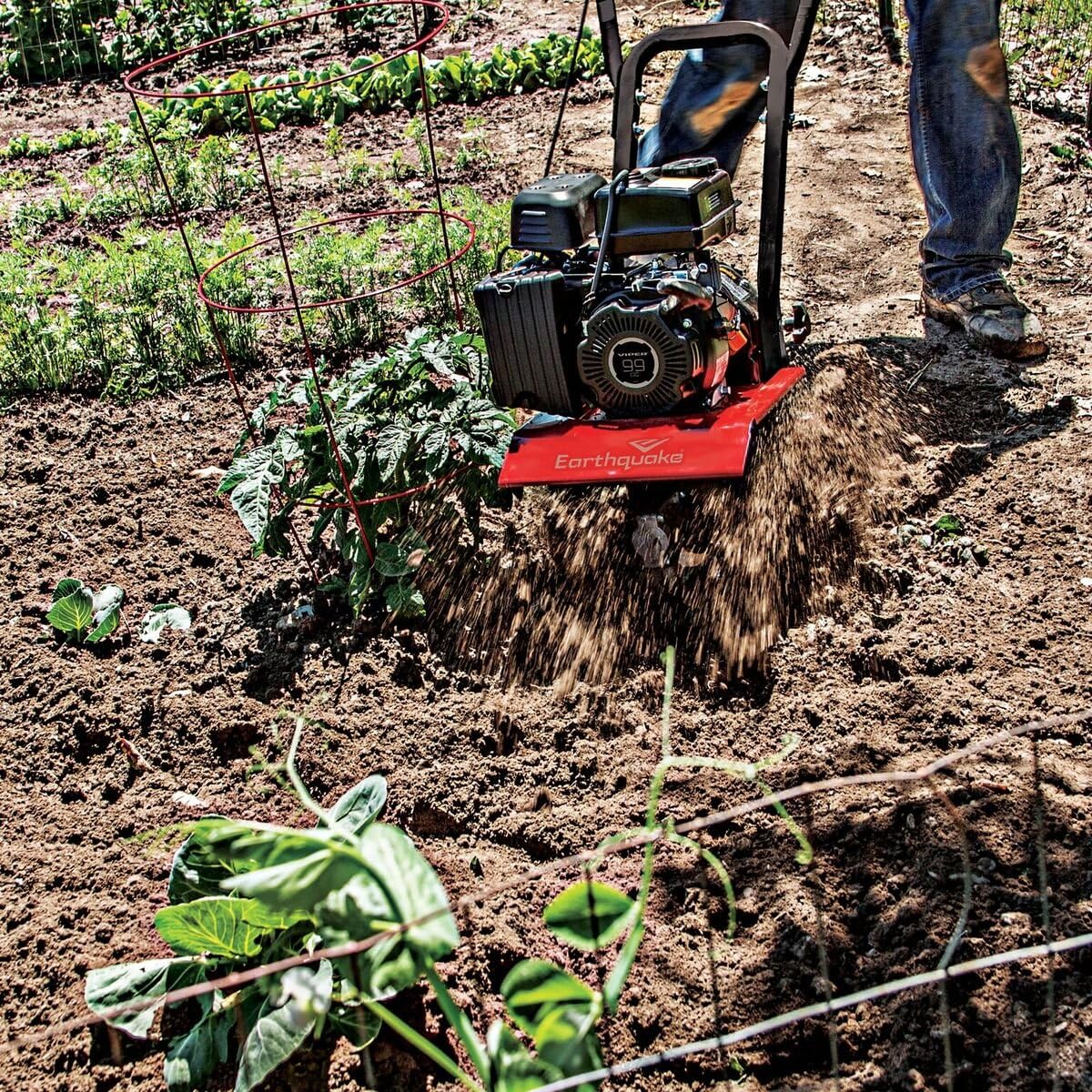 Earthquake 20015 Versa Front Tine Tiller Cultivator with 99cc 4-Cycle Viper Engine, 5 Year Warranty : Garden & Outdoor