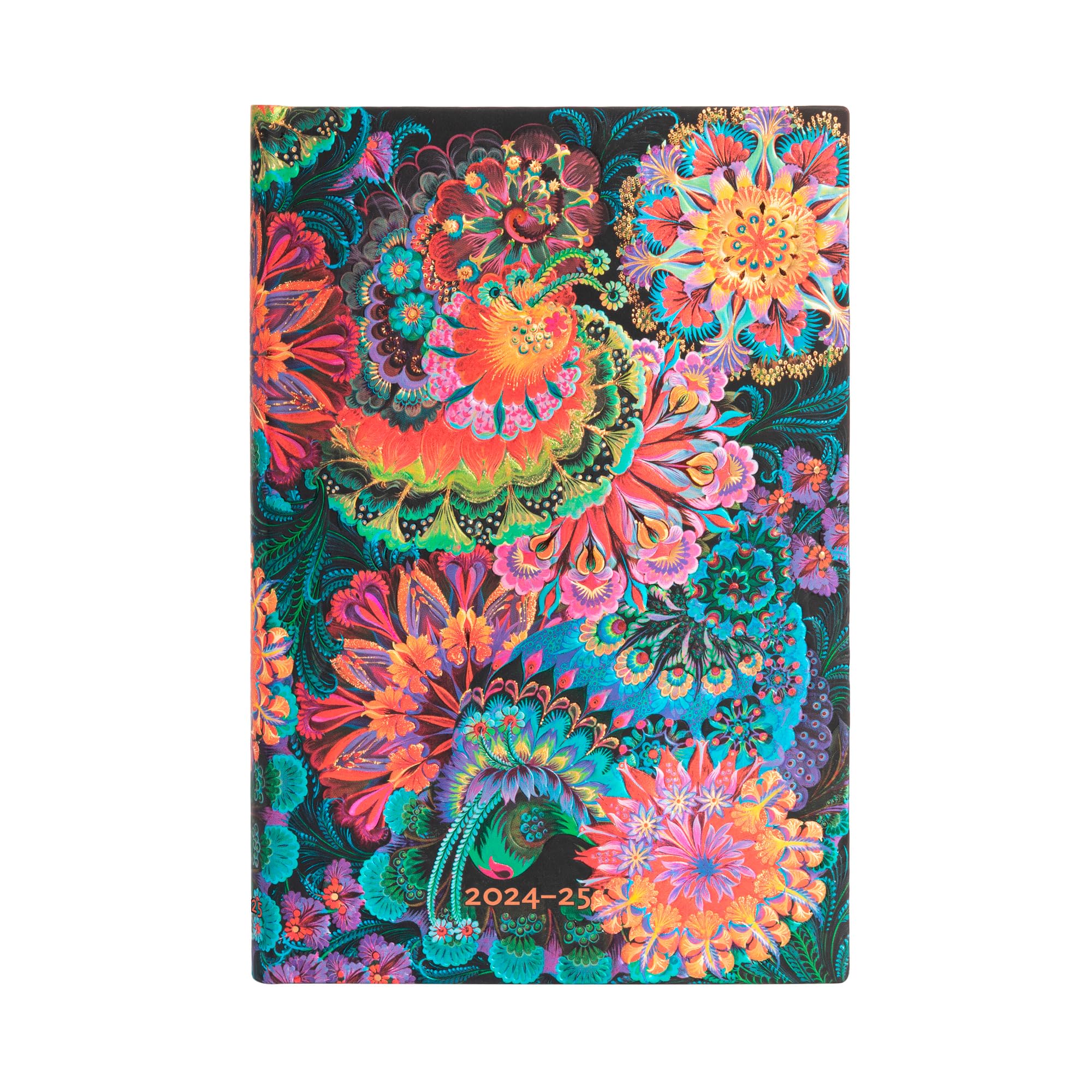 Paperblanks 13 Month Calendar 2025 Moonlight Mini Horizontal Elastic Band Closure