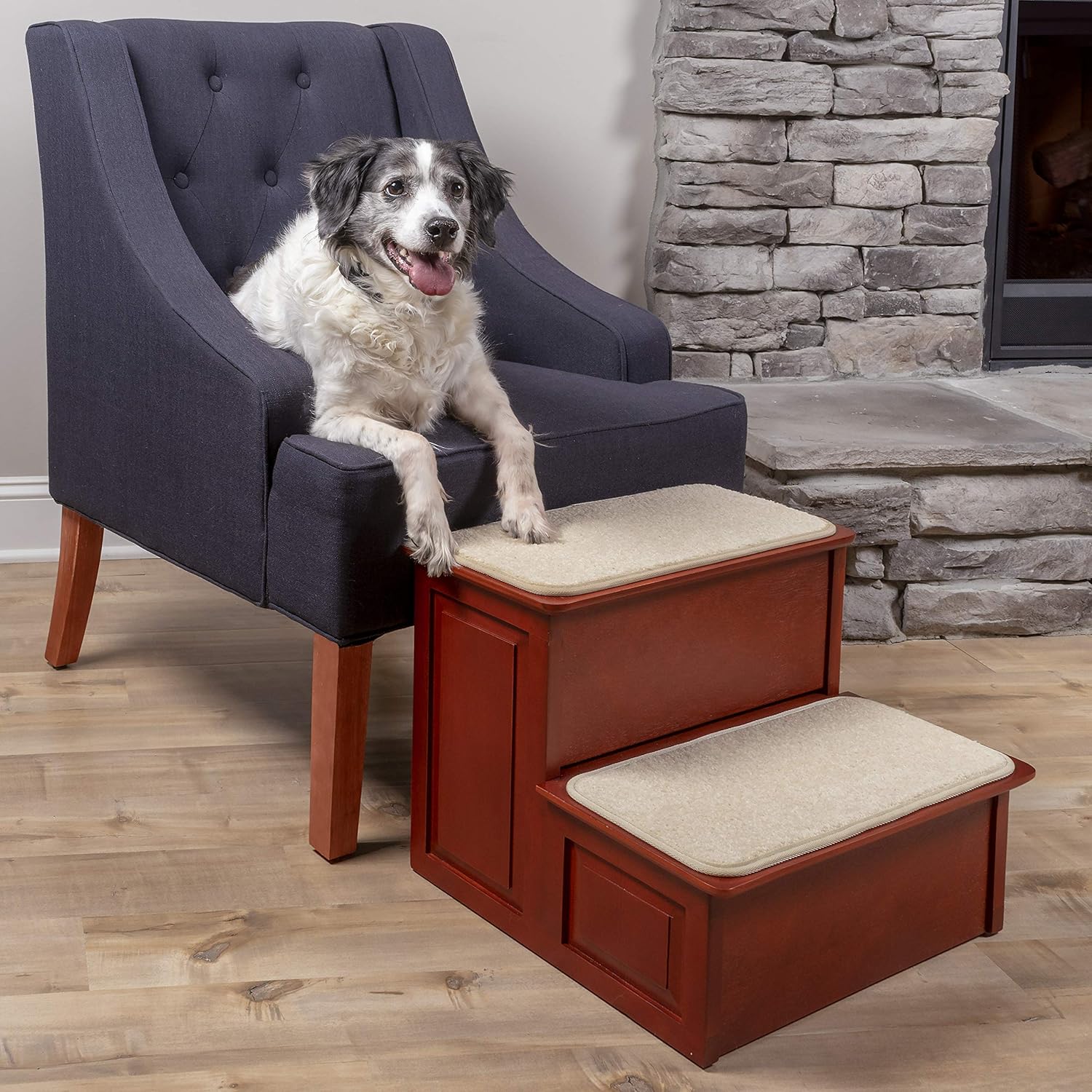 Amazon Com Petsafe Cozyup Wood Pet Steps 2 Step Pet Stairs