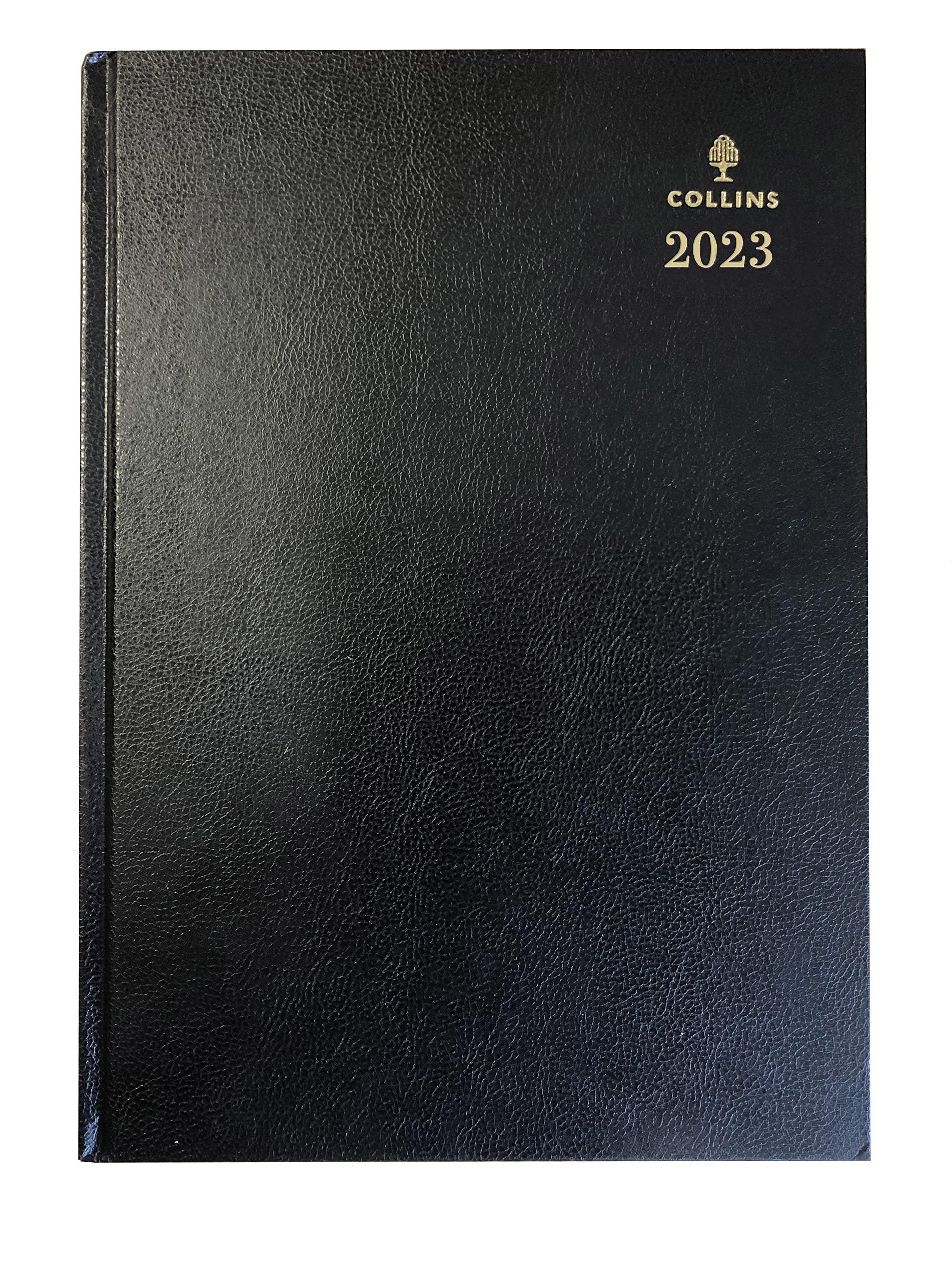 Collins Desk A4 Week to View 2023 Diary - Black (40.99-23) - Complete Business Planner, Agenda and Journal Organiser