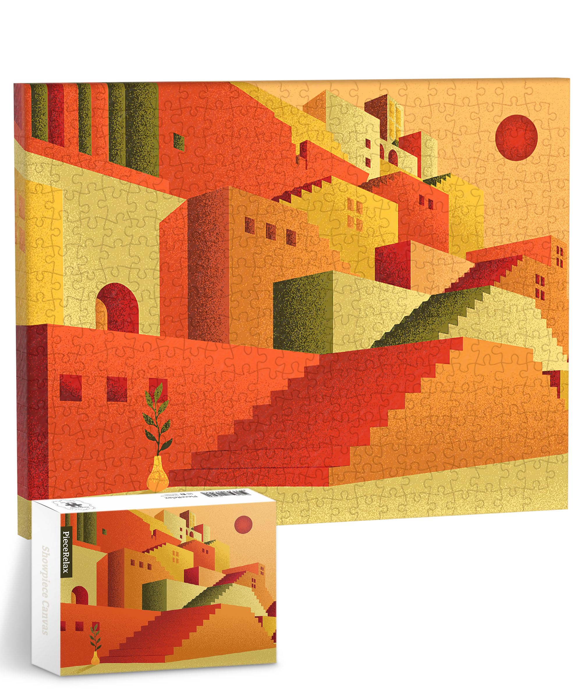 PieceRelax Canvas Wall Art Puzzles for Adults - Summer Glides Away Unique Gift & Home Décor with Plastic Jigsaw Puzzle Artwork for Living Room Bedroom [HN1300] — image 1