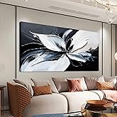 Canvas Abstract Wall Art Decor Modern Minimalist Wall Art Black and White Wall Art Prints Abstract Canvas Art Wall Decor Wall Art Pictures for Living Room Artwork for Walls Home Room Decor 20" X 40"