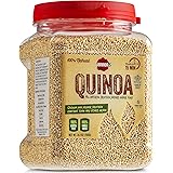 Baron’s Whole Grain Gluten Free Quinoa Bulk 1.5 LB Jar | 100% All Natural Raw Brown Superfood Seeds Cook in 15 Minutes! | Kos