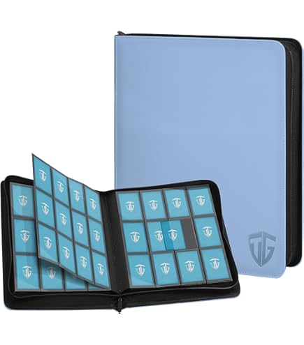 Amazon.com: TCGUARD 16 Pockets Trading Card Zipper Binder for 1000