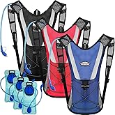 3 Pack Hydration Backpack with 2l Water Bladder,Hydration Pack with Bladder Hiking Running Cycling Biking Water Backpack Bag for Men and Women