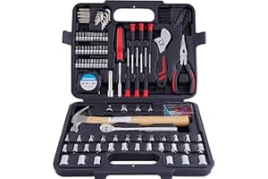 MECHMAX 149-Piece Tool Kit, Home & Auto Repair Hand Tool Set with Hammer, Socket Wrench, Pliers & Storage Case. Essential DIY Mechanics Set for Household, Apartment, Dorm & A Gift