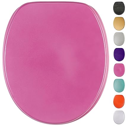 Glitzer WC Sitz mit Absenkautomatik, viele schöne glitzer WC Sitze zur Auswahl, hochwertige und stabile Qualität aus Holz (Gl