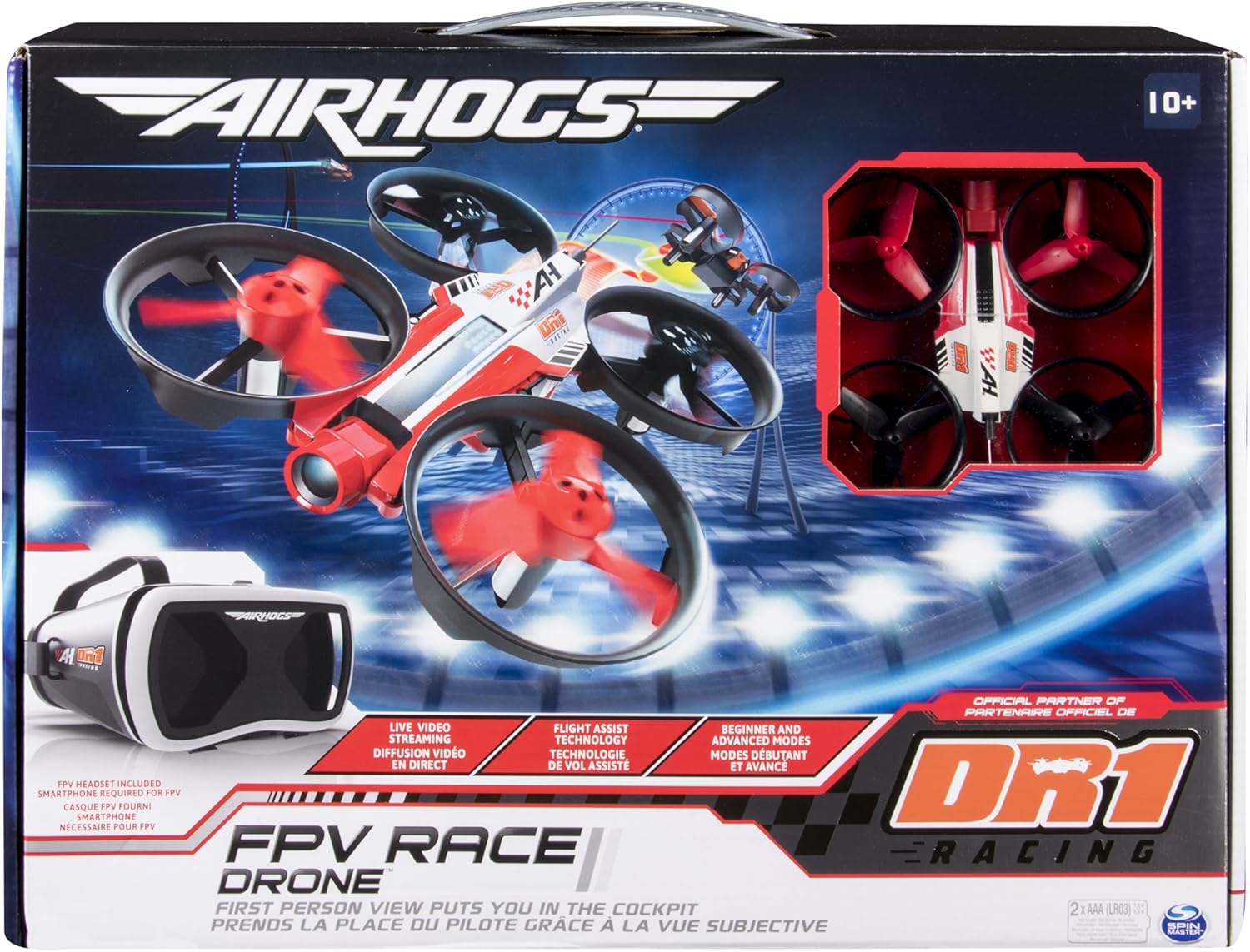 air hogs dr1 micro race drone for kids with flight assist technology