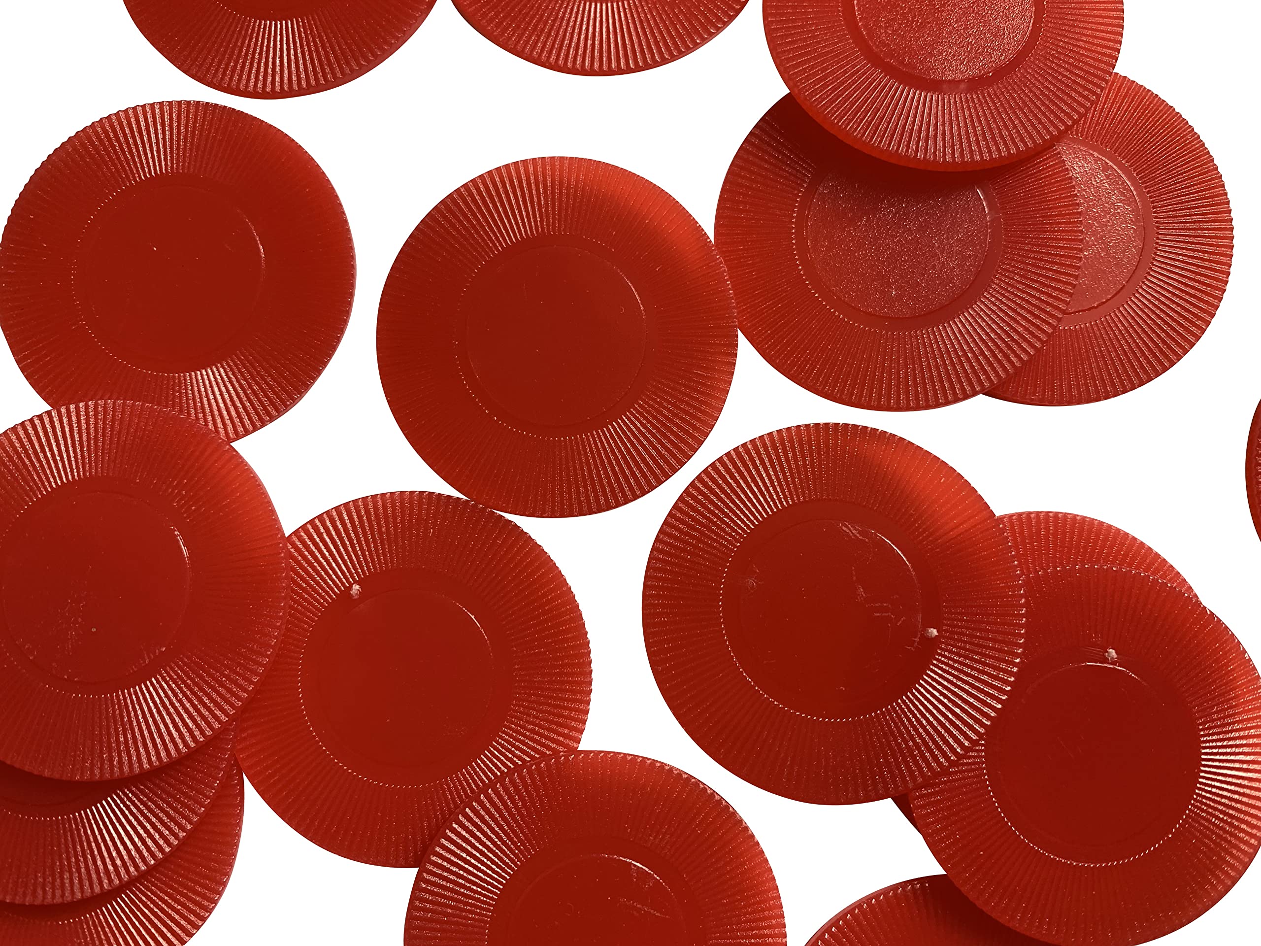 500 Thin Tokens/Drinking Counters Vouchers/Poker Chips - Approx 39mm (Red) โ image 1