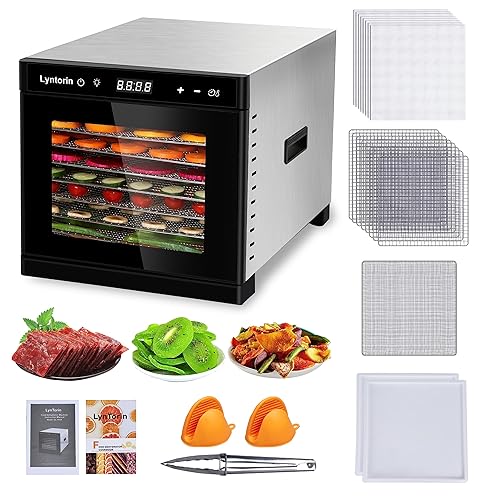 LynTorin Food Dehydrator Machine, 700W Trays Dehydrators for