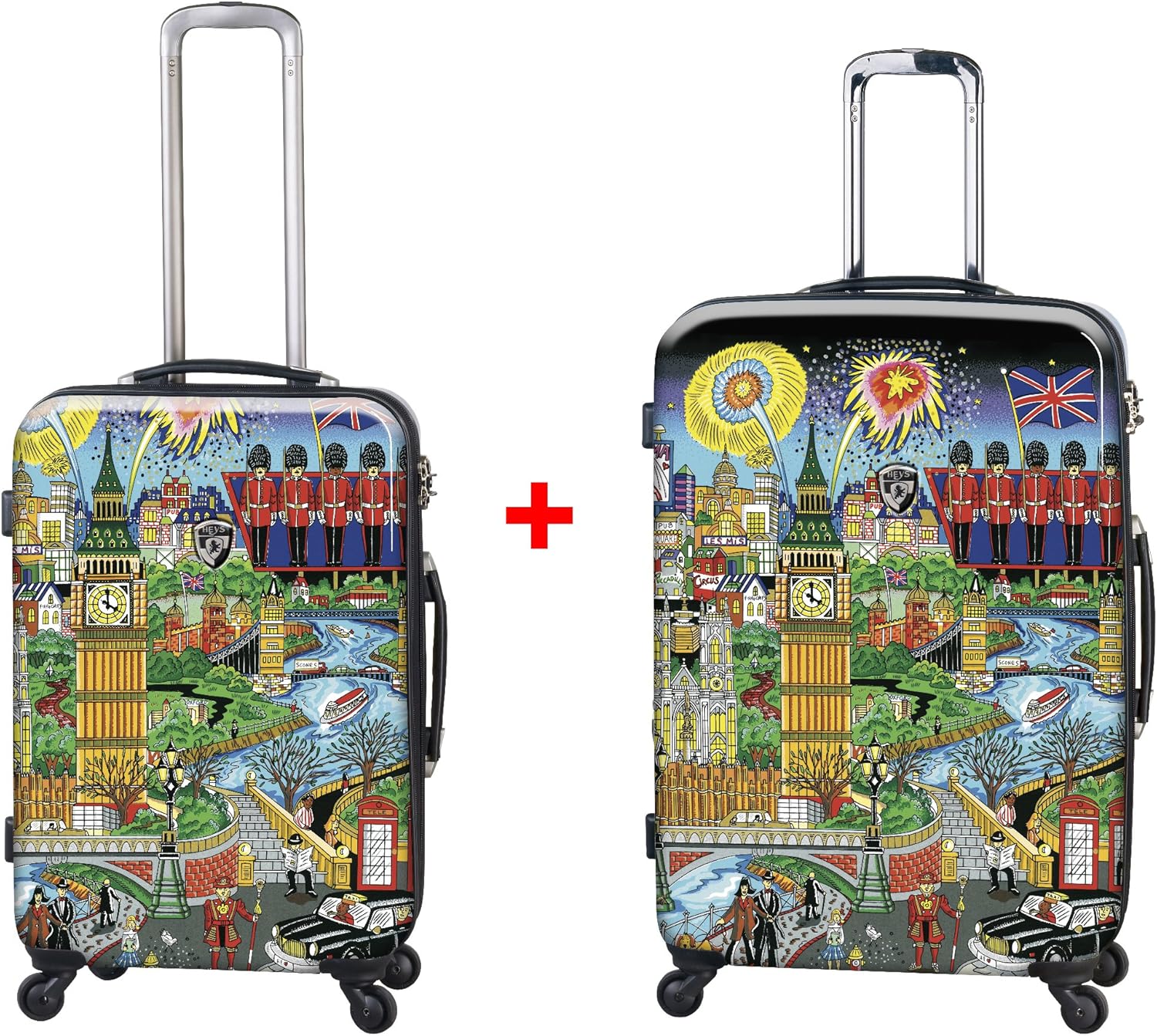 designer hard shell suitcase