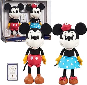 Disney Treasures From the Vault, Limited Edition Mickey Mouse and Minnie Mouse Plush, Amazon Exclusive