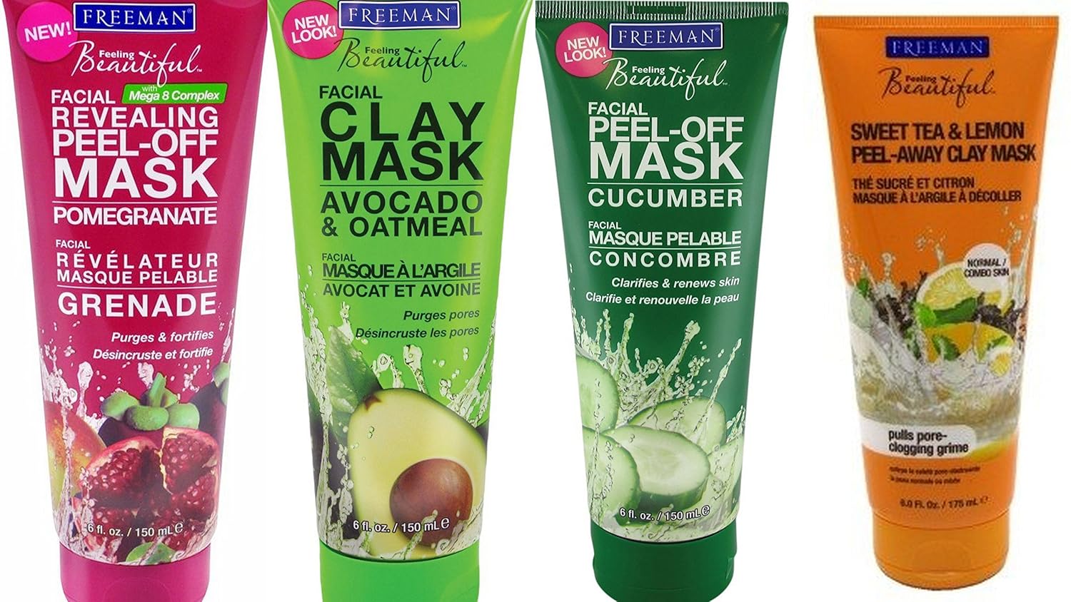 Freeman Facial Mask Bundle, 6 fl oz (Pack of 4) 790304983801 eBay