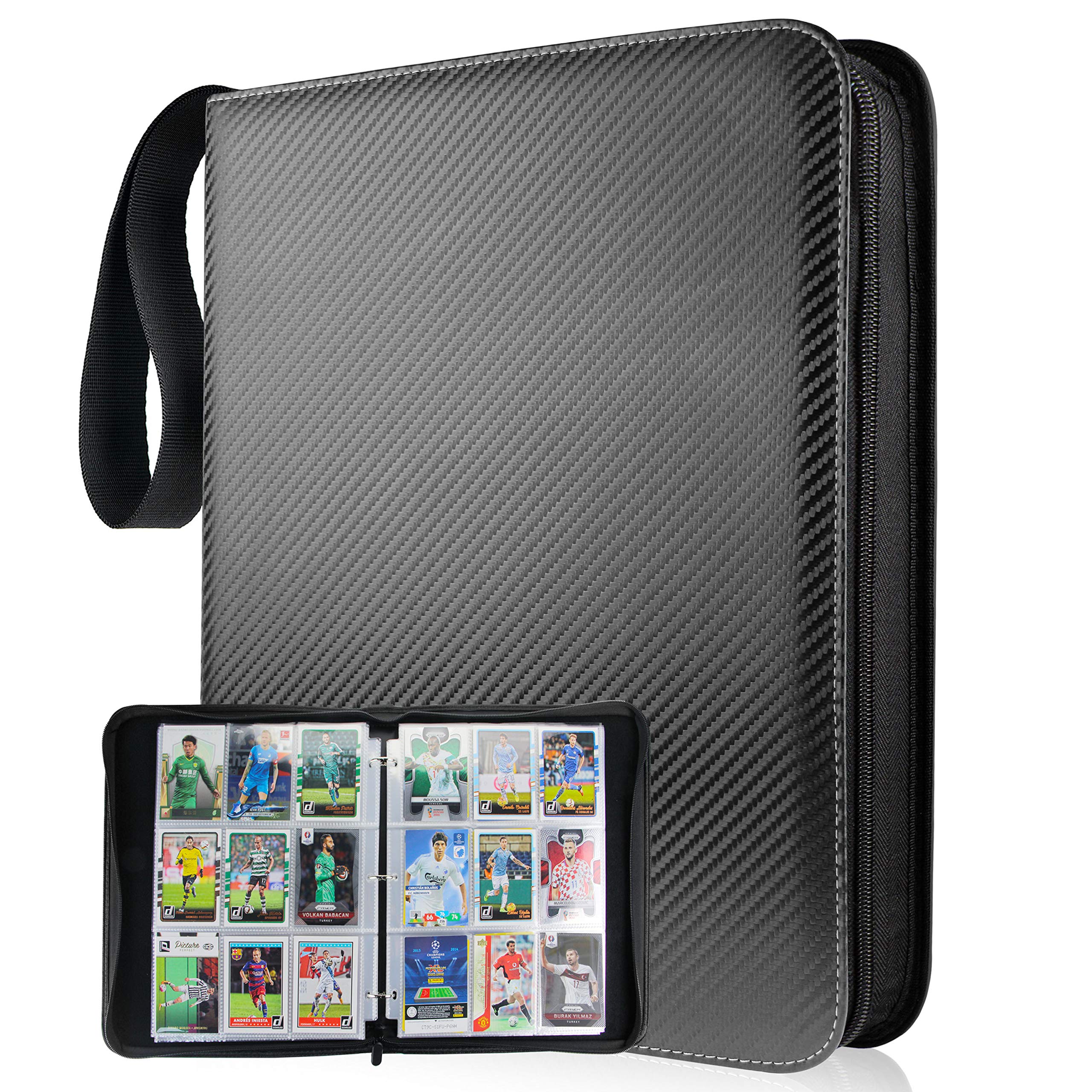 TONESPAC Cards Holder Album for Pokemon cards, trading card binder for Pokemon card, 900 pockets for pokemon/football/yoto/yugioh cards pack, pokemon card binder gifts for boys girls