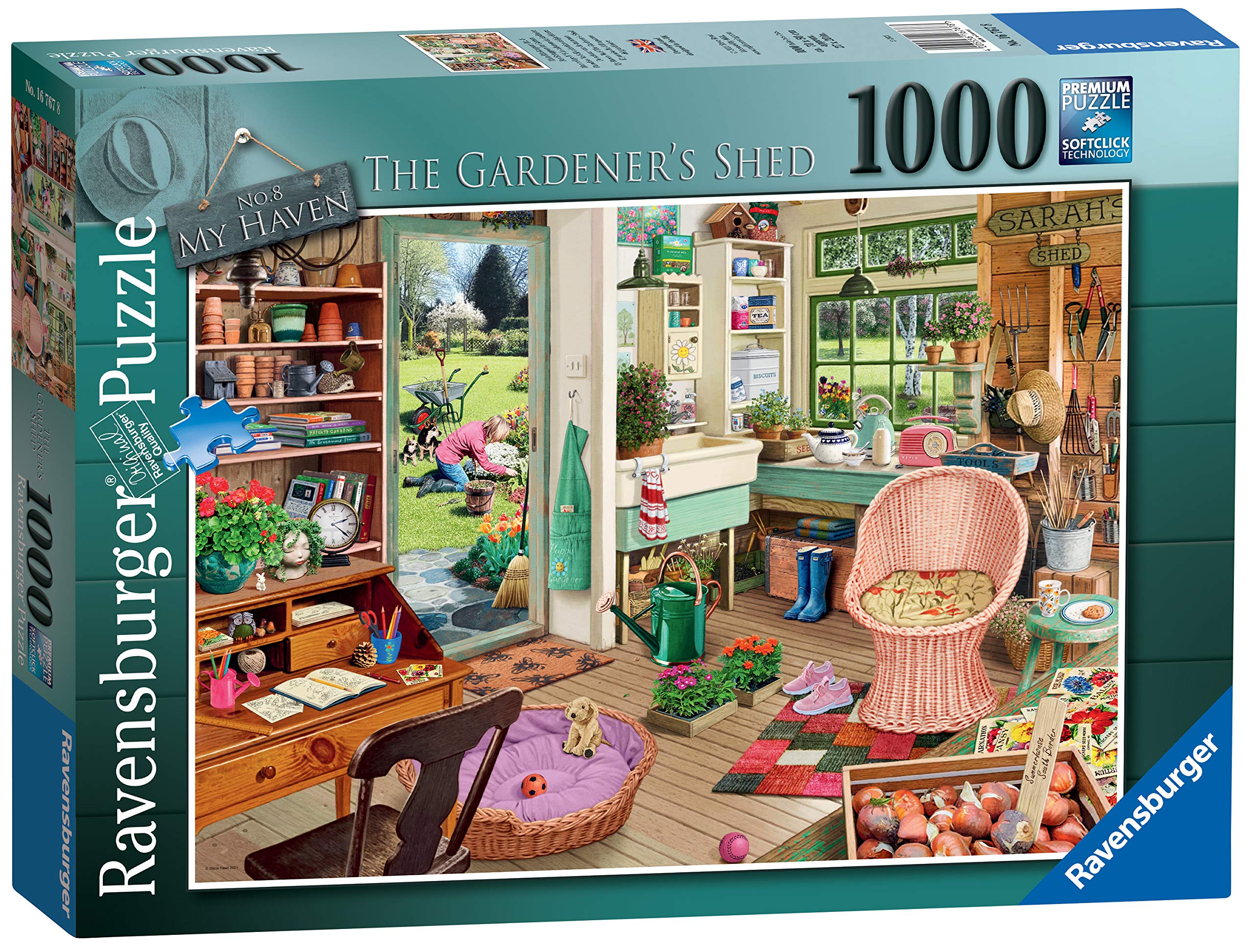 Ravensburger My Haven No. 8 The Garden Shed 1000 Piece Jigsaw Puzzle for Adults & for Kids Age 12 & Up
