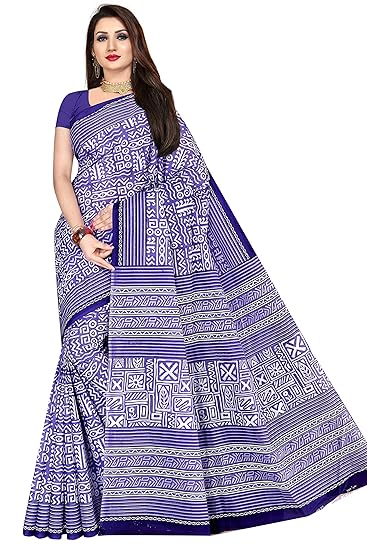 Womens pure cotton saree without blouse piece (2203_Purple_Malmal)