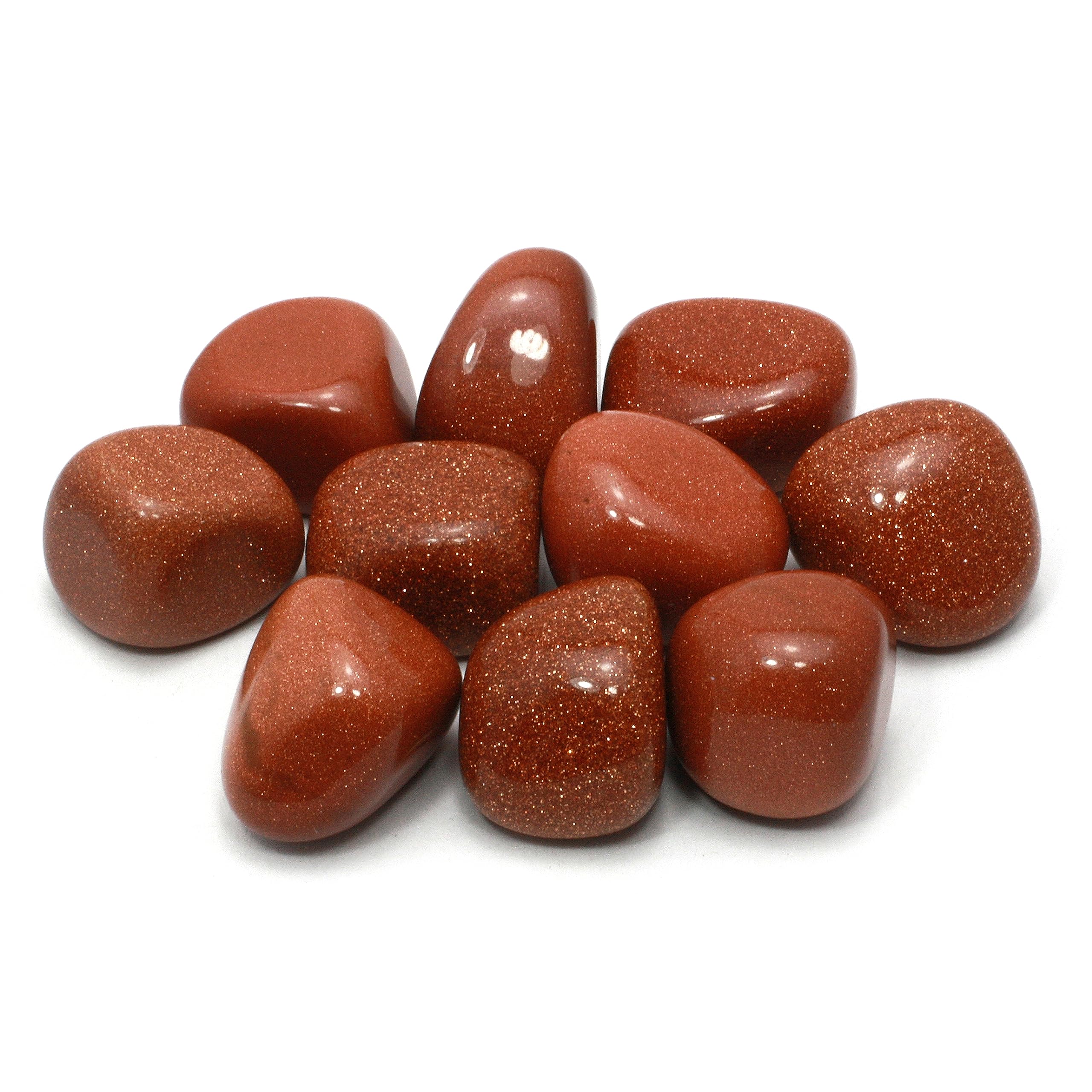 CrystalAge Red Goldstone Tumble Stone