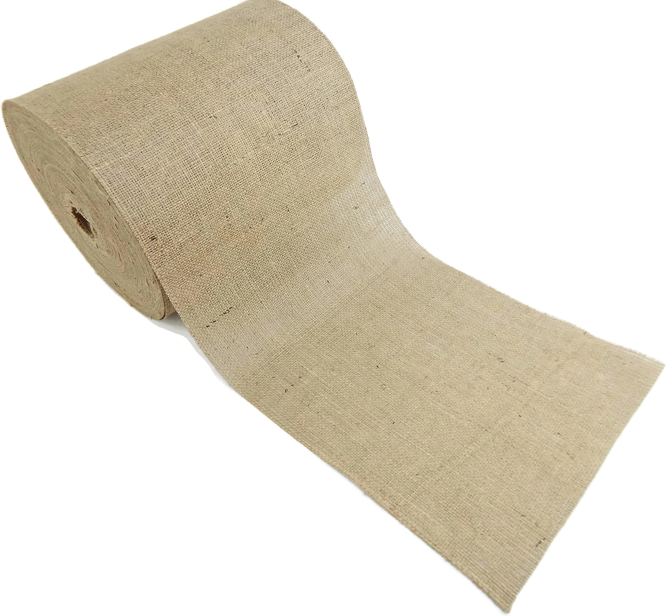 Burlap and Beyond 14" Natural Burlap Roll - 100 Yards Eco-Friendly Jute Burlap Fabric Unfinished Edges 14 Inch