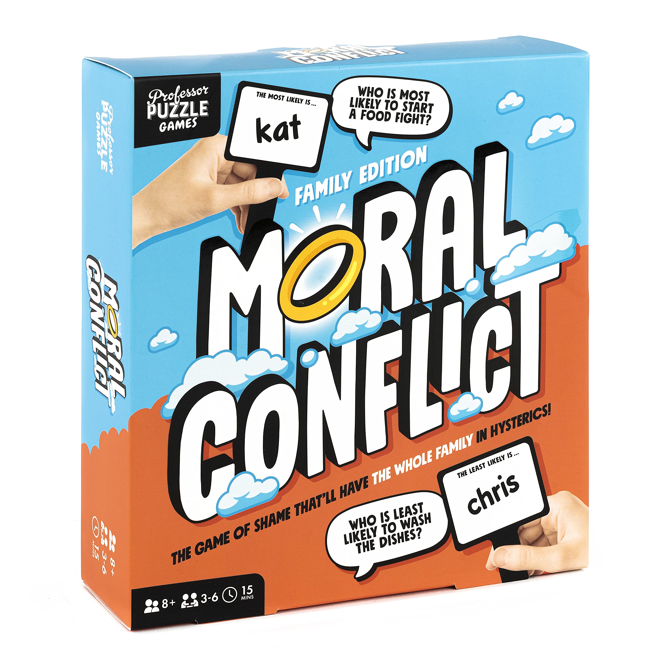 Professor Puzzle | Moral Conflict: Family Edition | Puzzle | Ages 8+ | 3-6 Players | 15 Minutes Playing Time