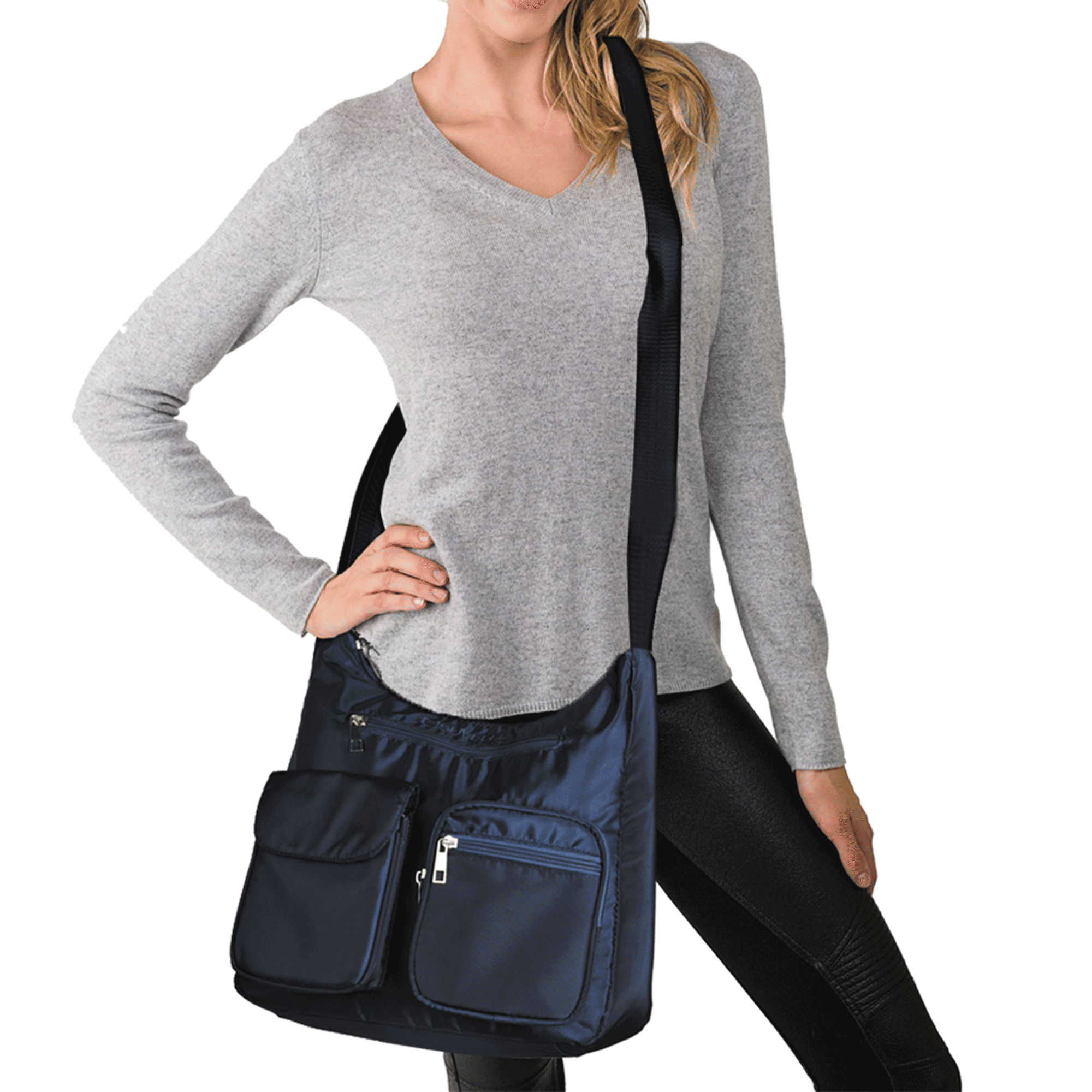 Suvelle Lightweight Carryall Travel RFID Blocking Protection Crossbody