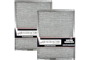 Air Filter Factory Carbon Filter BPSF30 99010308 Replacement For Broan QS WS NON-Ducted Measures 10-13/16" X 13-5/16" X 3/32" USA Made Range Hood Charcoal Carbon Filters 2-Pack