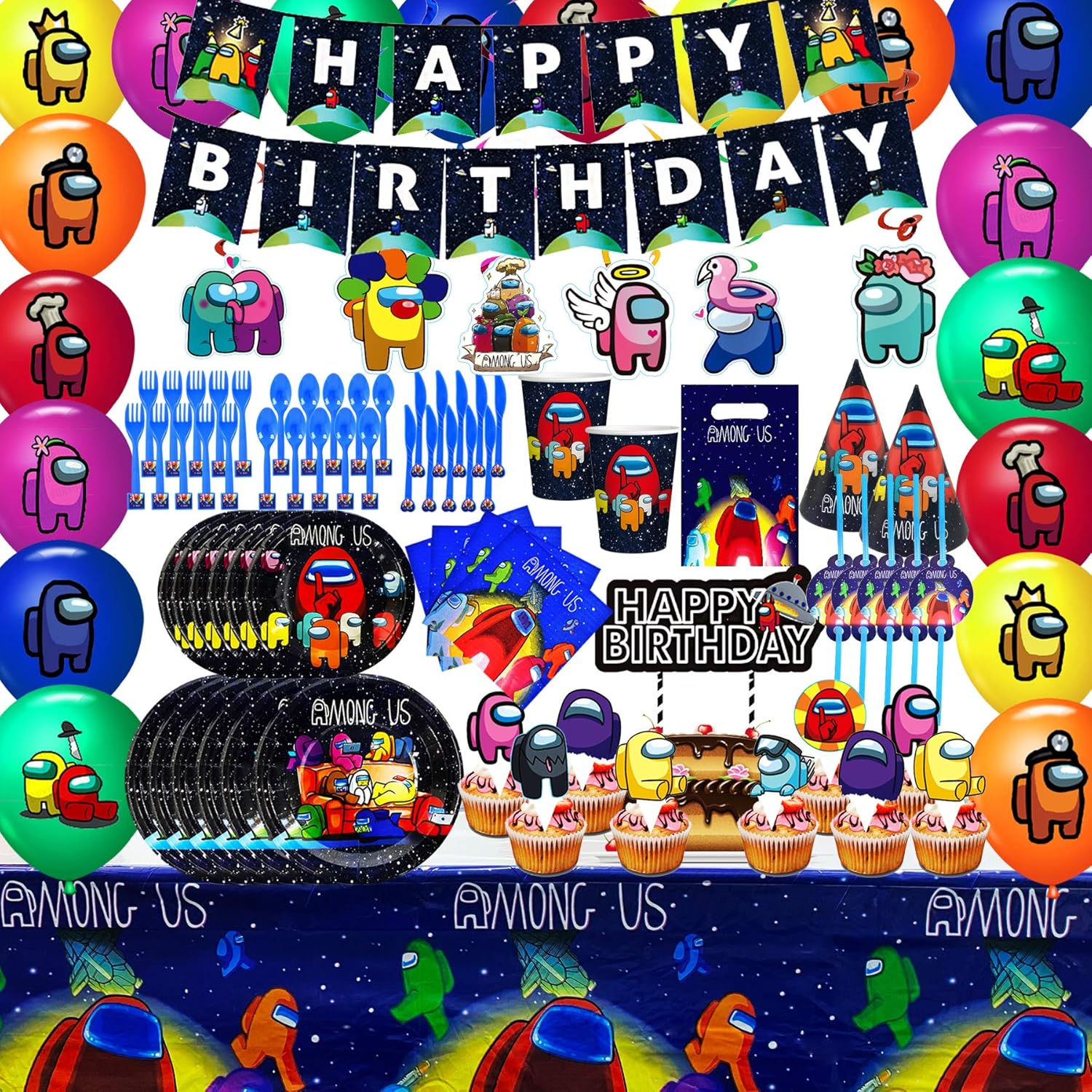 Among Us Character Party Hat