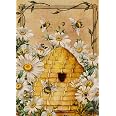 Furiaz Gartenflagge 'Happy Spring' – Vintage-Lastwagen Mit Blumen, Doppelseitig, Sackleinen-optik, 28 X 40 Zoll, Wetterfest