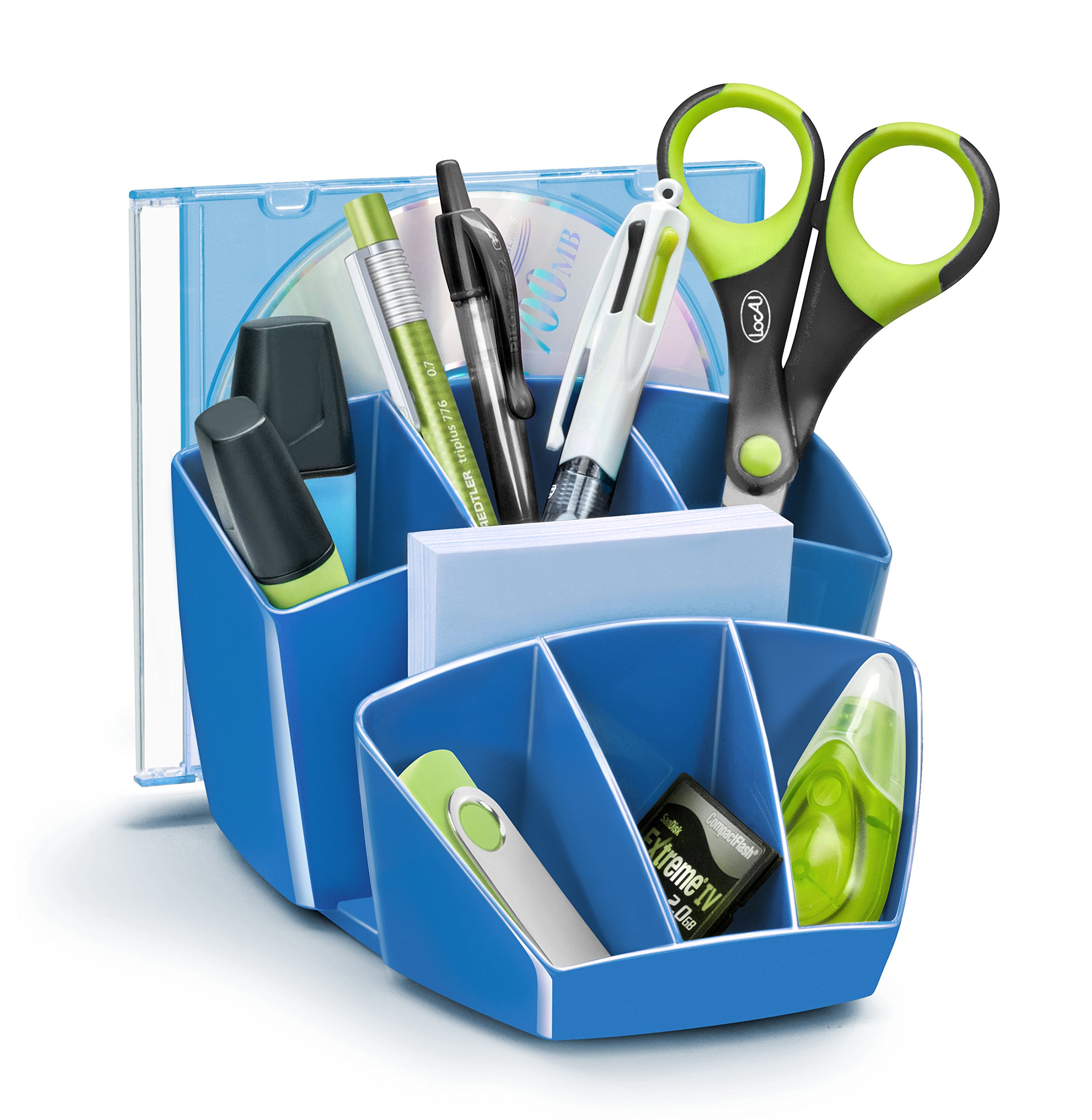 CEP CepPro Gloss Desktop Organizer with 8 Compartments - Ocean Blue