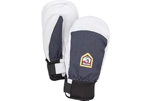 Hestra Army Leather Patrol Junior Mitt (Youth 4-13yrs) | Waterproof, Insulated Kids Mittens for Skiing, Snowboarding & Snow