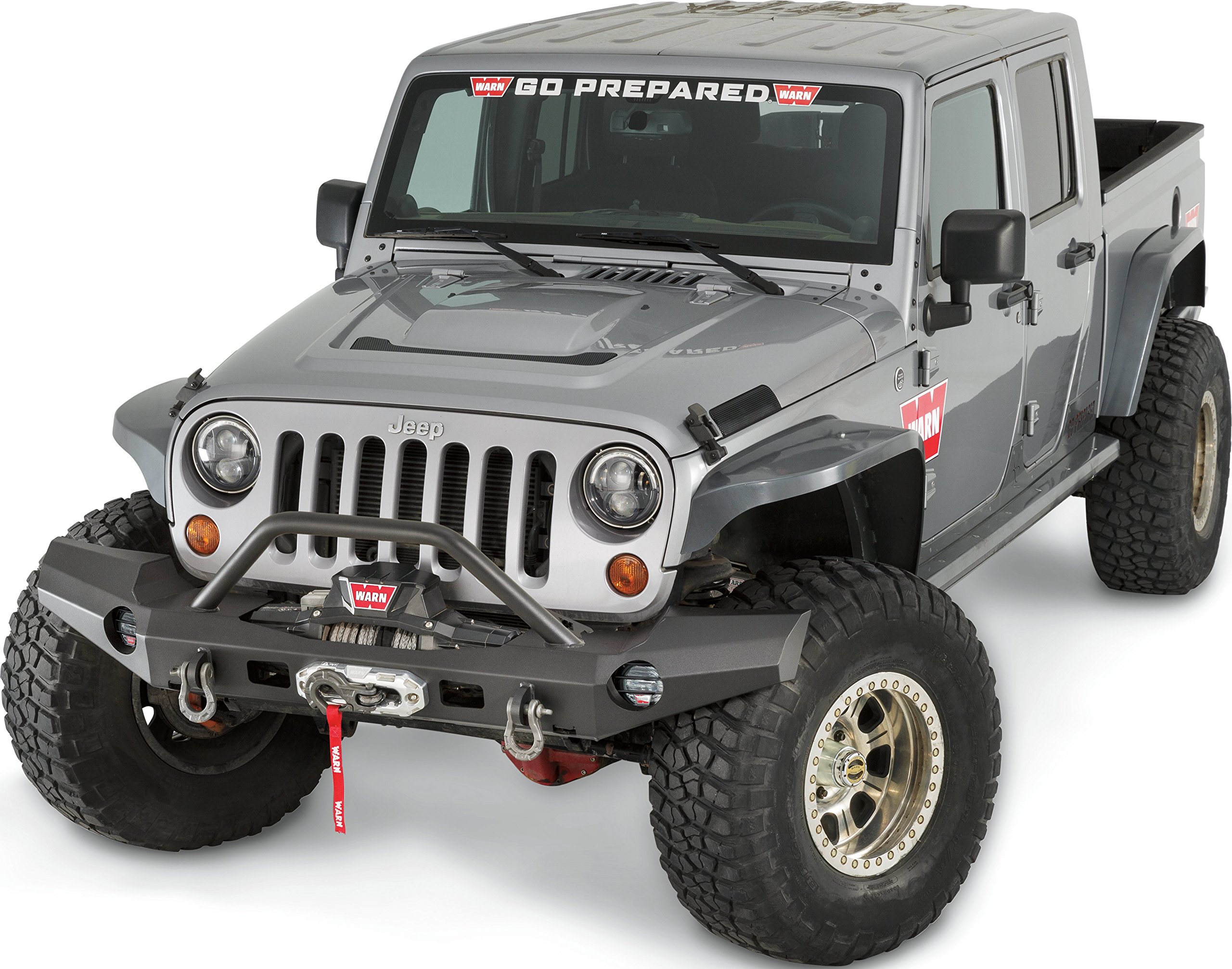 View 1 of ***TRUCK/TRAILER PICKUP ONLY***
WARN 101465 Elite Series Full-Width Front Bumper for Jeep JK Wrangler, with Grille Guard Tube