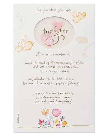 American Greetings Together Wedding Card With Glitter Amazon In