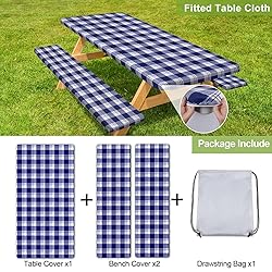 Picnic Table Cover with Bench Covers Camping