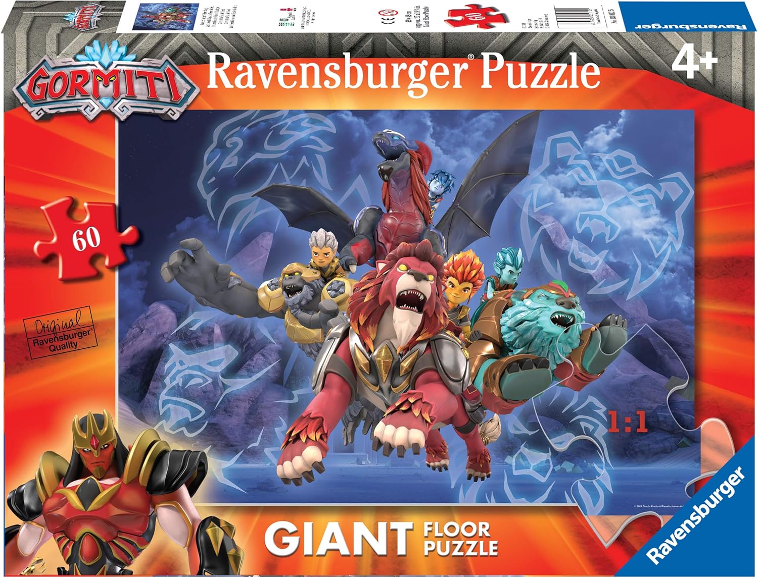 Amazon Com Ravensburger 03012 Gormiti B Jigsaw Puzzle Giant 60