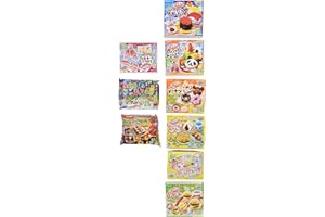 Kracie Popin Cookin 9 Item Bundle with Sushi, Hamburger, Bento, Cake Shop and More