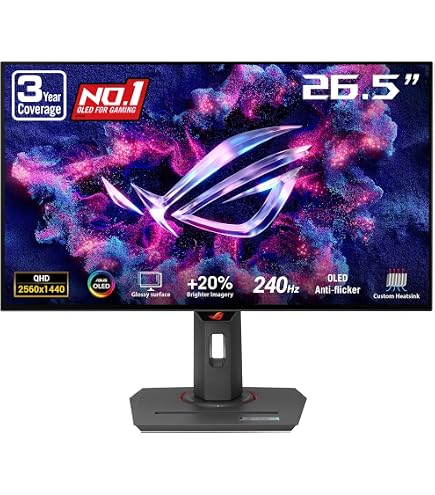 Amazon.com: ASUS ROG Swift OLED PG27AQDP gaming monitor ― 27-inch