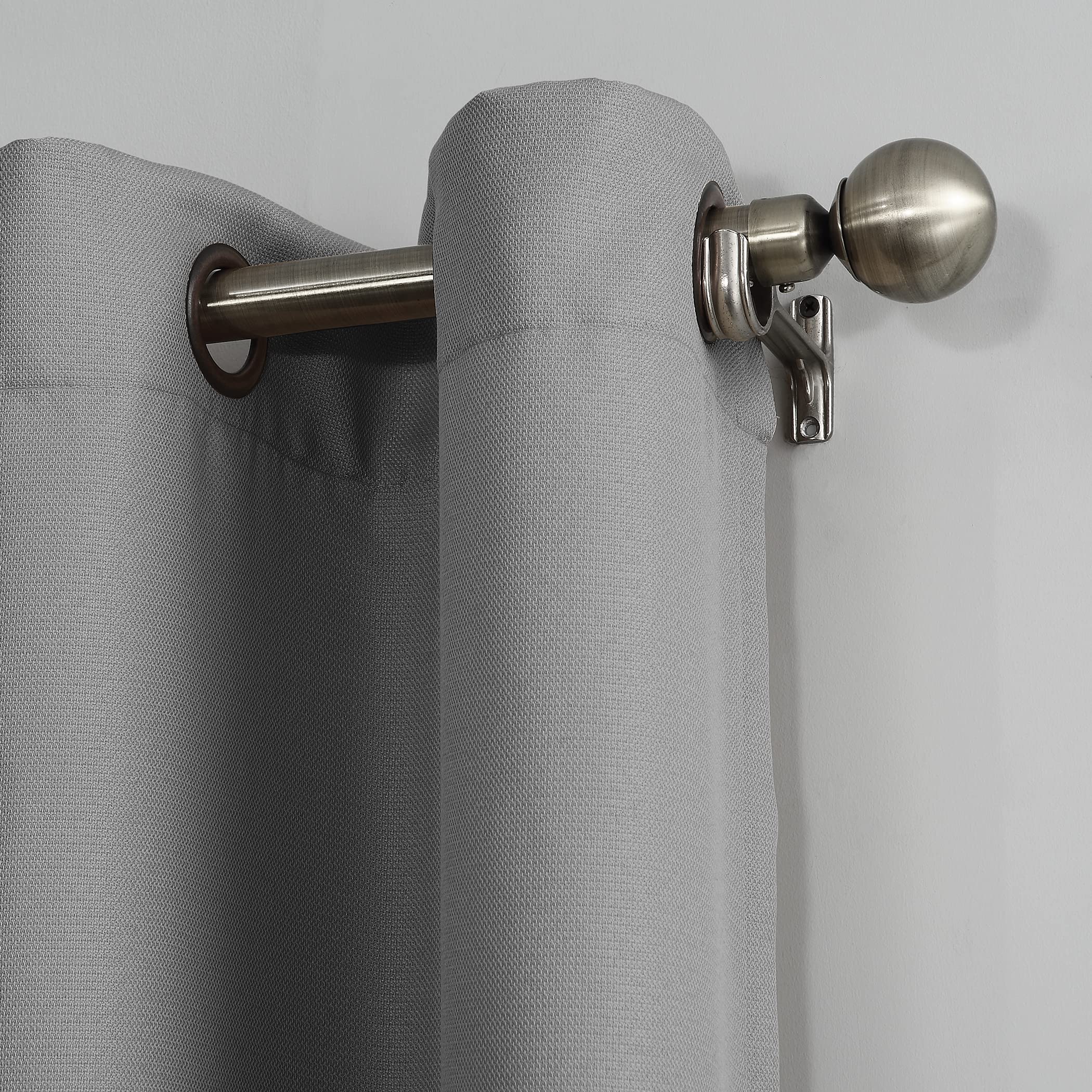 No. 918 Montego Casual Textured Semi-Sheer Grommet Curtain Panel