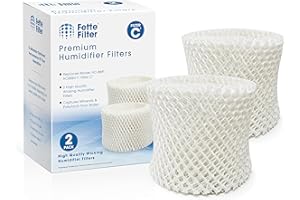 Fette Filter - Filter C Humidifier Wicking Replacement Filter Compatible with Honeywell HC-888 HC-888N for Series HCM-890 HEV-320 and Duracraft DCM200 DH890 DCM891 Series 2-Pack.